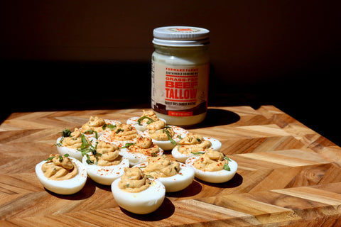 Deviled Eggs, but with Beef Tallow